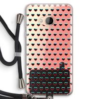 Hartjes: HTC U Play Transparant Hoesje met koord