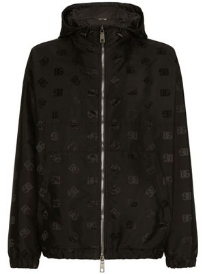 Dolce & Gabbana Jack met monogram en capuchon - Zwart
