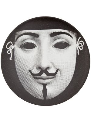 Fornasetti assiette imprimée - Noir