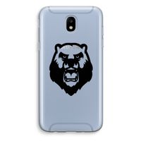 Angry Bear (black): Samsung Galaxy J5 (2017) Transparant Hoesje