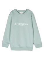 Givenchy Kids logo-print long-sleeve sweatshirt - Bleu