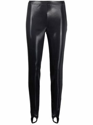 DSQUARED2 legging fuseau en cuir artificiel - Noir