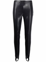 DSQUARED2 legging fuseau en cuir artificiel - Noir