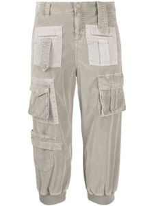 Blumarine pantalon court à poches cargo - Gris