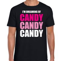 Dreaming of candy fun t-shirt zwart voor heren