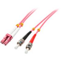 LINDY 46353 Glasvezel Optische vezel Aansluitkabel 5.00 m Meerdere kleuren Multimode OM4