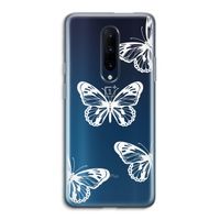 White butterfly: OnePlus 7 Pro Transparant Hoesje