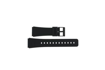 Horlogeband Casio 70378364 / DBC-62-1 Kunststof/Plastic Zwart 22mm