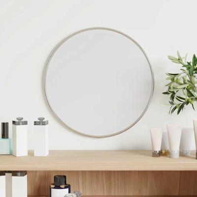 VidaXL Wandspiegel rond ø30 cm zilverkleurig