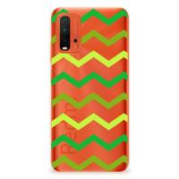 Xiaomi Poco M3 | TPU bumper | Zigzag Groen