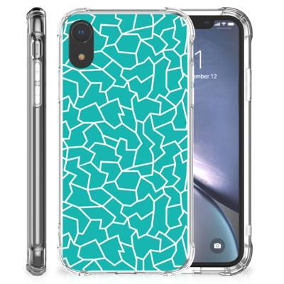 Apple iPhone Xr Back Cover Cracks Blue Apple iPhone Xr Back Cover Cracks Blue