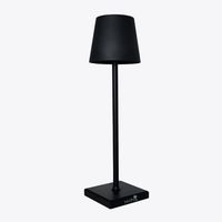 Tafellamp draadloos LED - Binnen/buiten - Oplaadbaar en Dimbaar - 38cm - zwart