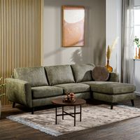 Haluta - Hoekbank Job - 258 x 155 x 83 cm - Groen - Rechts
