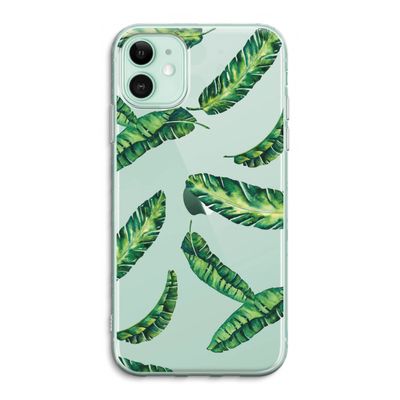 Lange bladeren: iPhone 11 Transparant Hoesje