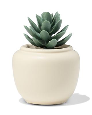051 Bloempot ⌀7x7.4cm Keramiek Crème (creme)