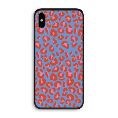 Leopard blue: iPhone XS Biologisch afbreekbaar hoesje