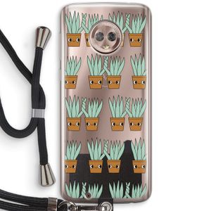Sansevieria: Motorola Moto G6 Transparant Hoesje met koord