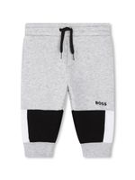 BOSS Kidswear pantalon de jogging en coton à logo imprimé - Gris