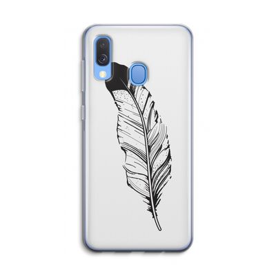 Pluim: Samsung Galaxy A40 Transparant Hoesje