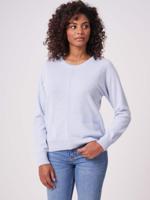 Trui met zakken van biologische cashmere