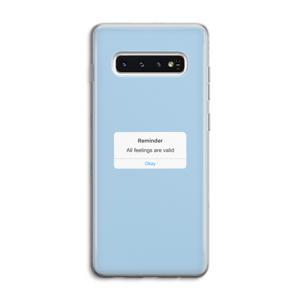 Reminder: Samsung Galaxy S10 4G Transparant Hoesje