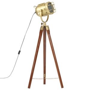 VidaXL Vloerlamp driepoot 97 cm massief mangohout