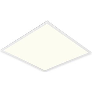 LED Paneel - Aigi Clena - 60x60 Natuurlijk Wit 4000K - 40W Inbouw Vierkant - Mat Wit - Flikkervrij