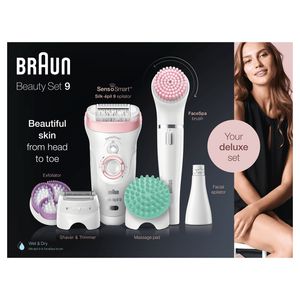 Braun Silk-épil 9 Silk-épil Beauty Set 9 9-995 Deluxe Epileerapparaat, Scheerapparaat, Scrubben En Reiniging