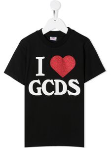 Gcds Kids t-shirt à logo imprimé - Noir