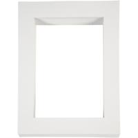 Creativ Company Passepartout lijsten, a4, afm 28,5x37 cm, 500 gr, wit, 100 stuk/ 1 doos