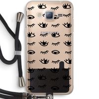 Eye pattern #2: Samsung Galaxy J3 (2016) Transparant Hoesje met koord