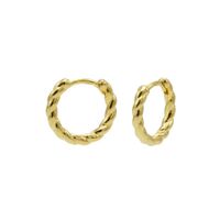 Karma Oorringen Hinged Hoops Twister 12 mm Goud