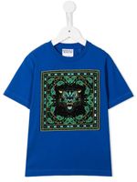 Marcelo Burlon County Of Milan Kids t-shirt à imprimé Bandana Tiger - Bleu