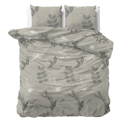 Dekbedovertrek Tessa Zand Bloemen 200x200 Cm Anti Allergie & Anti Huisstofmijt & Gezien Op TV Sleeptime - Dekbed-Discounter.nl