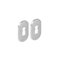 Intersteel Set van 2 sleutelrozettenTira ovaal RVS 4mm - 0035.341886
