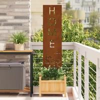 Tuin Privacy Screen Fretwerk Roestig 32 x 140 cm Cortenstaal