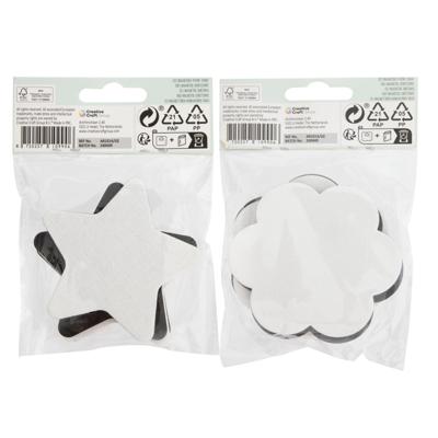 Canvas nassau fine art ster en bloem 13cm magn