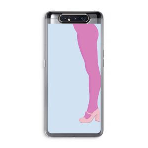 Pink panty: Samsung Galaxy A80 Transparant Hoesje