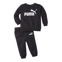 PUMA Minicats Essentials Crew Trainingspak Baby / Peuters Zwart Wit PUMA Minicats Essentials Crew Trainingspak Baby / Peuters Zwart Wit