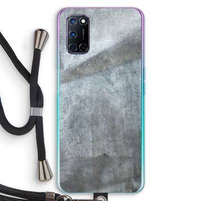 Grey Stone: Oppo A92 Transparant Hoesje met koord