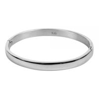 Kalli Bangle Armband Bol Glans 6 mm Zilver