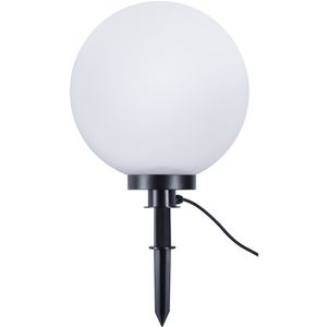 LED Priklamp met Stekker - Trion Balino - E27 Fitting - Mat Zwart - Kunststof - Ø400