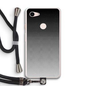 Musketon Halftone: Pixel 3 XL Transparant Hoesje met koord