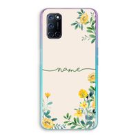 Gele bloemen: Oppo A92 Transparant Hoesje