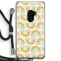 Regenboog: Xiaomi Mi Mix 2 Transparant Hoesje met koord
