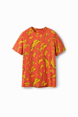 T-shirt met korte mouwen en bananen - BROWN - XXL
