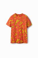 T-shirt met korte mouwen en bananen - BROWN - XXL