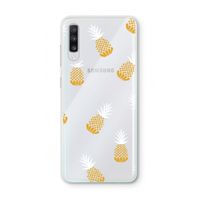 Ananasjes: Samsung Galaxy A70 Transparant Hoesje