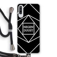Negenduust geometrisch: Samsung Galaxy A70 Transparant Hoesje met koord