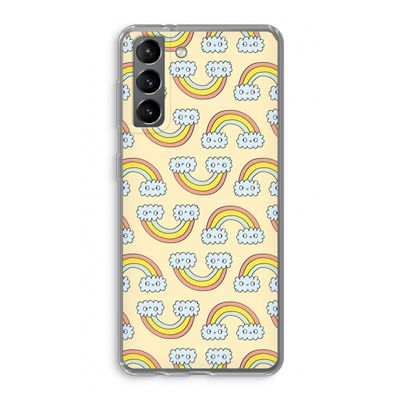 Regenboog: Samsung Galaxy S21 Transparant Hoesje